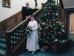 Main Stairs in the House at Christmas
